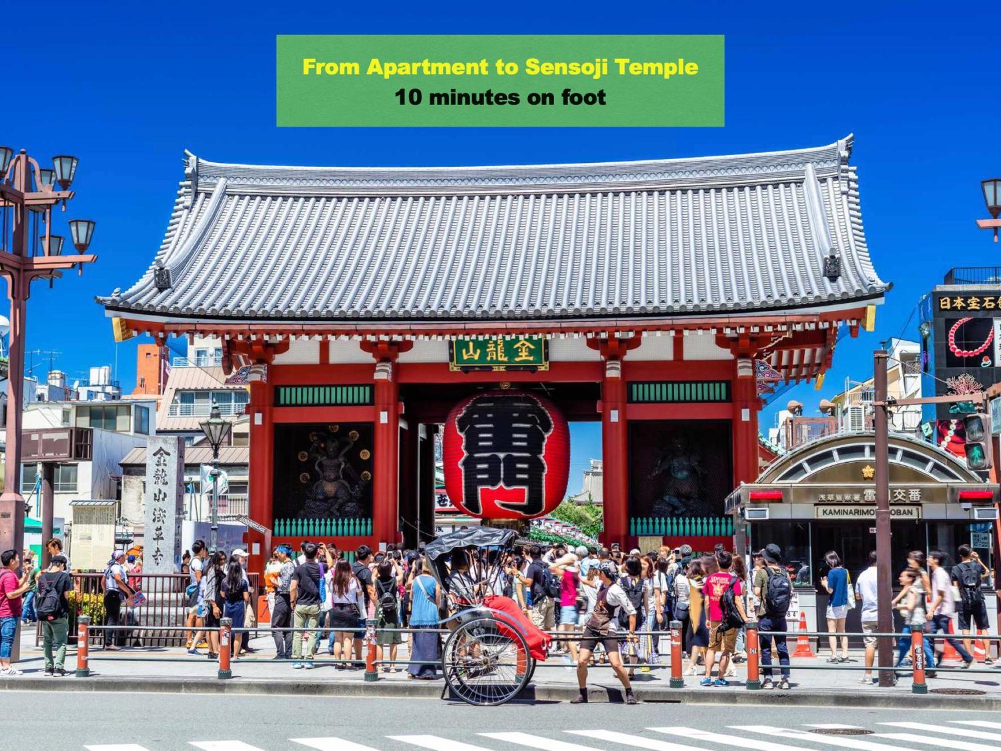 桜の川7 Asakusa 901 Kuramae Train 3mins Free Wifi Eight People Quiet,cook,perfect Facilities * Tōkyō